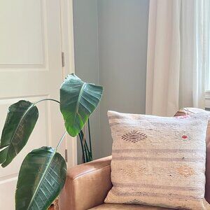 Vintage Turkish Kilim Pillow with Insert